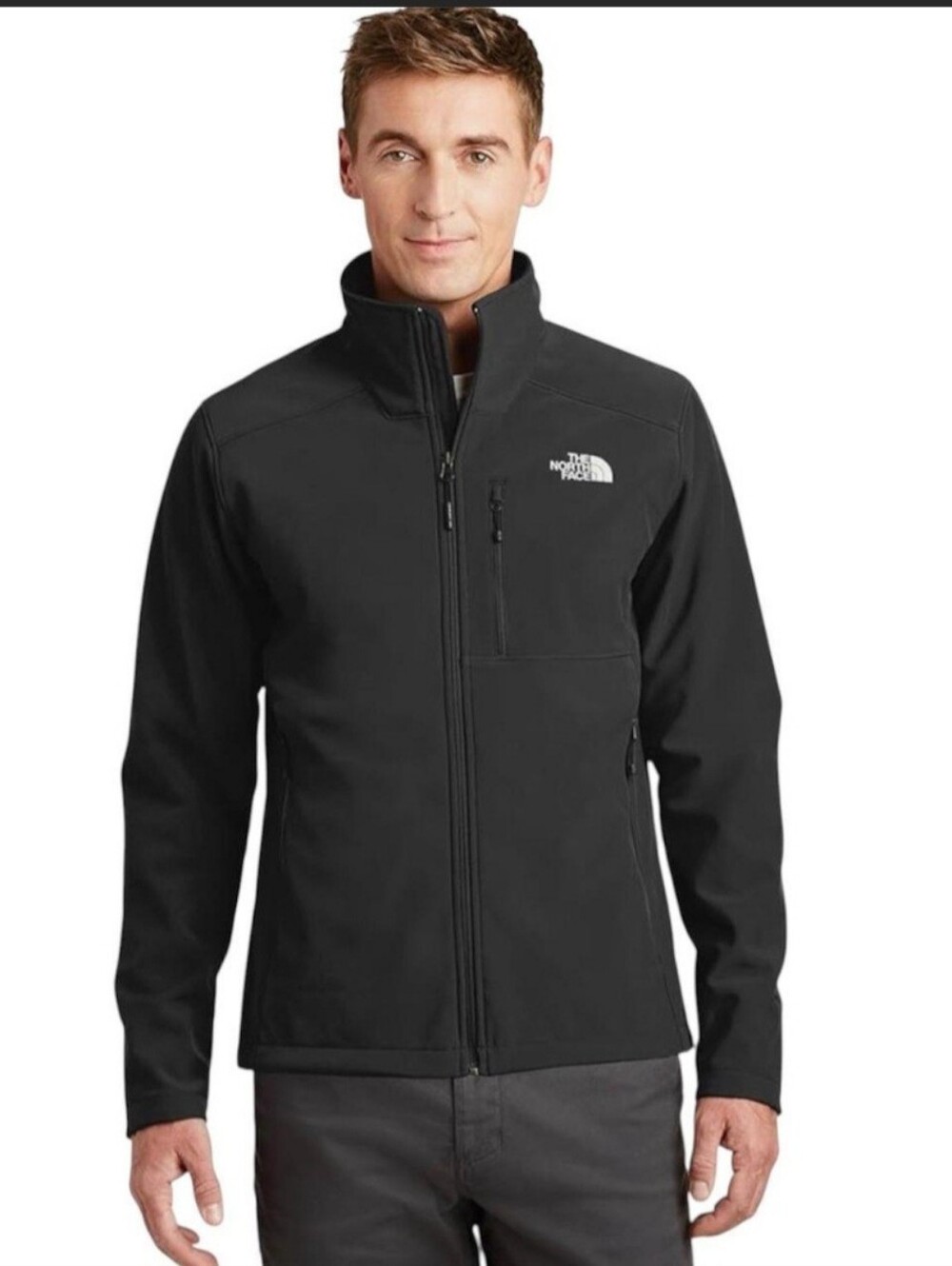 THE NORTH FACE MEN'S APEX BIONIC SOFTSHELL JACKET. SIZE SMALL  BLACK.